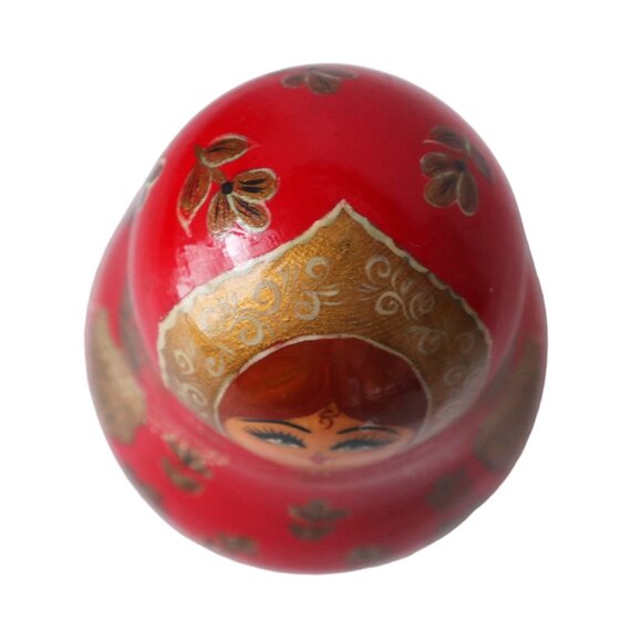 Vintage Russian Roly Poly Chime Doll - Picture 2 of 6